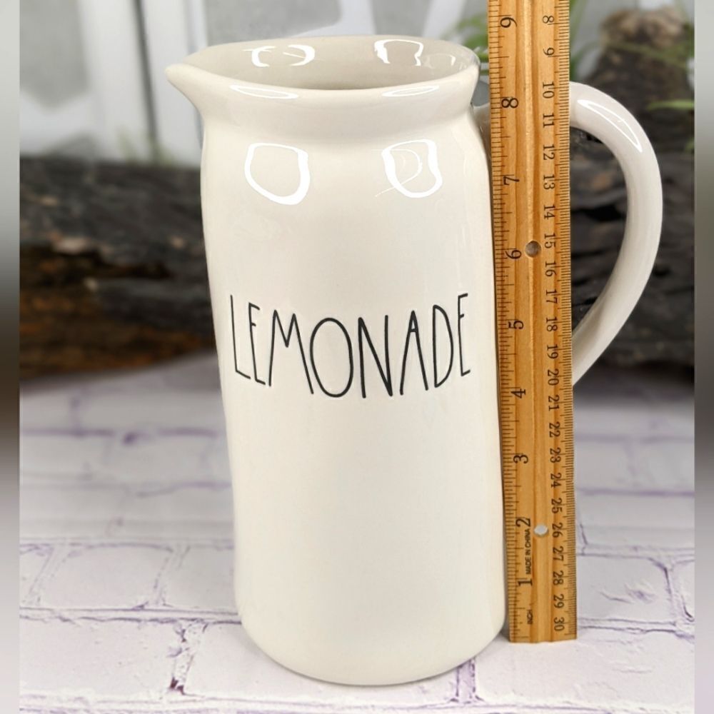 Rae Dunn LEMONADE Ceramic Pitcher - Picture 5 of 6